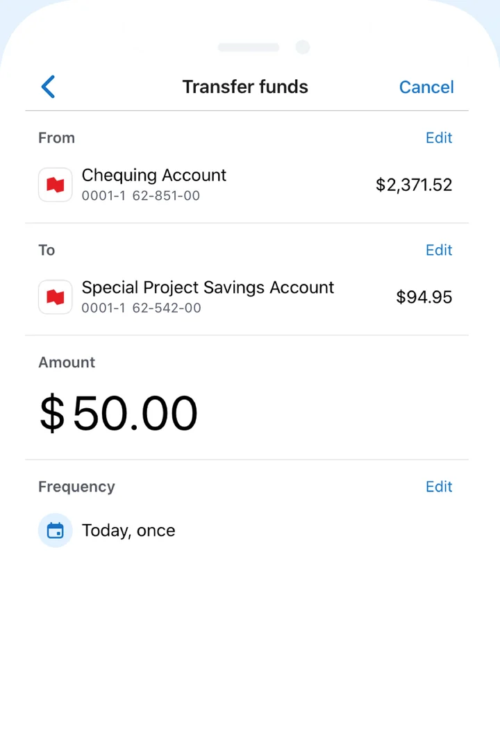National Bank app screen 2