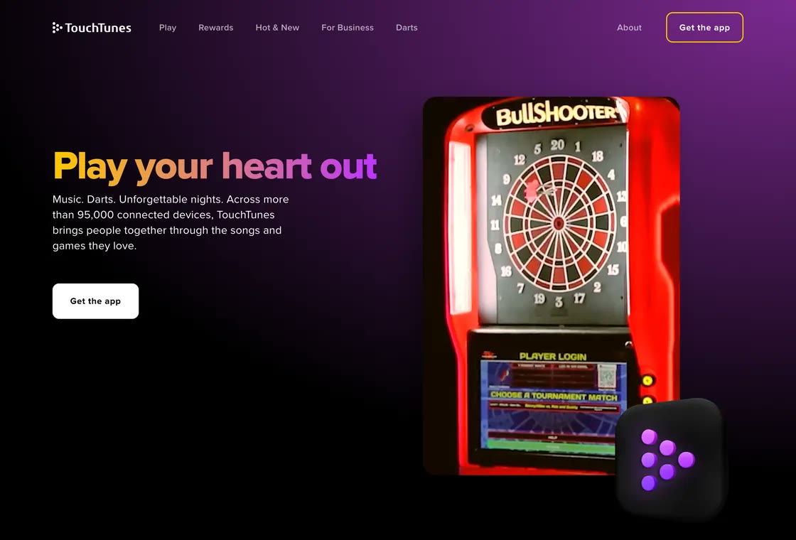 TouchTunes website