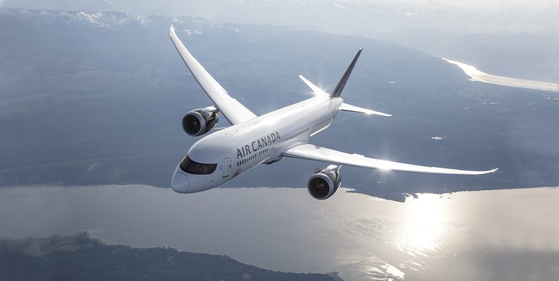 Air Canada aircraft in flight