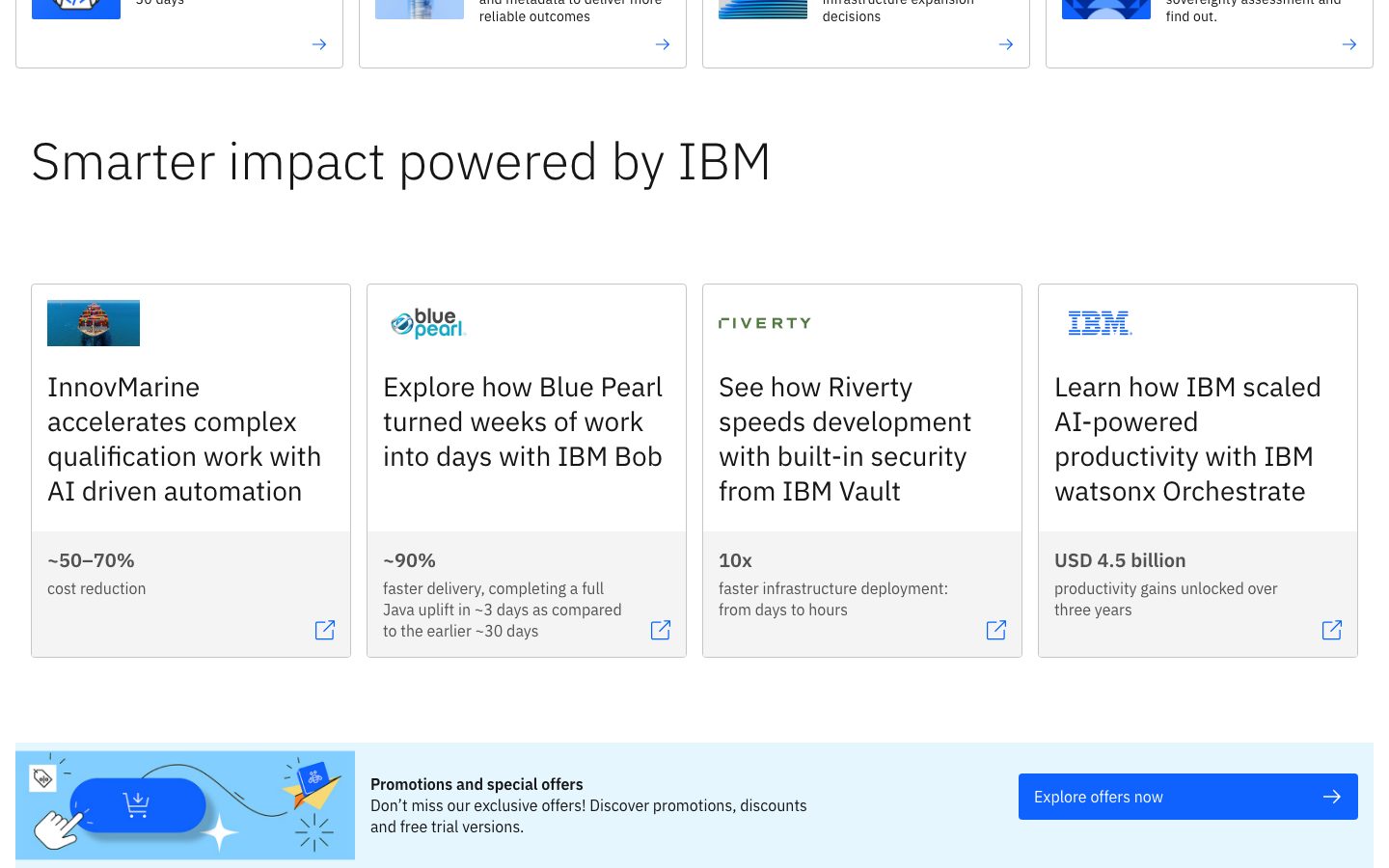 IBM customer impact stories