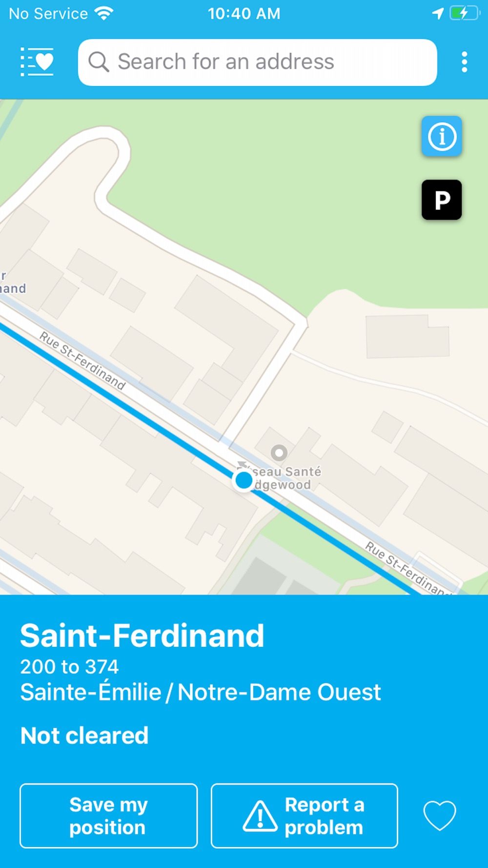 Info-Neige MTL street detail