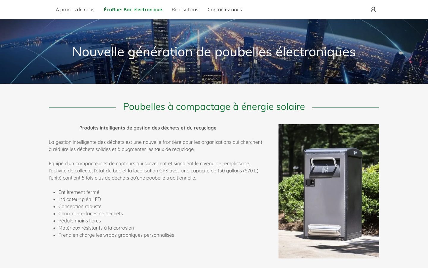 Malea Inc. electronic bin page