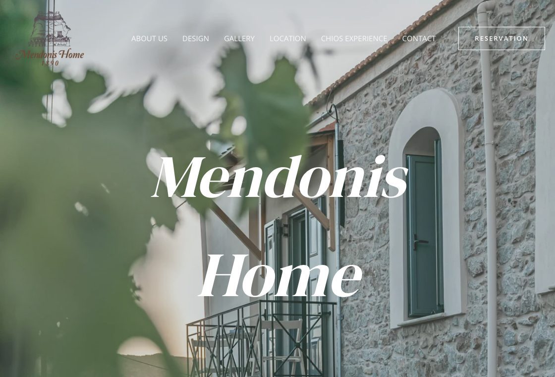 Mendonis Home website hero slide