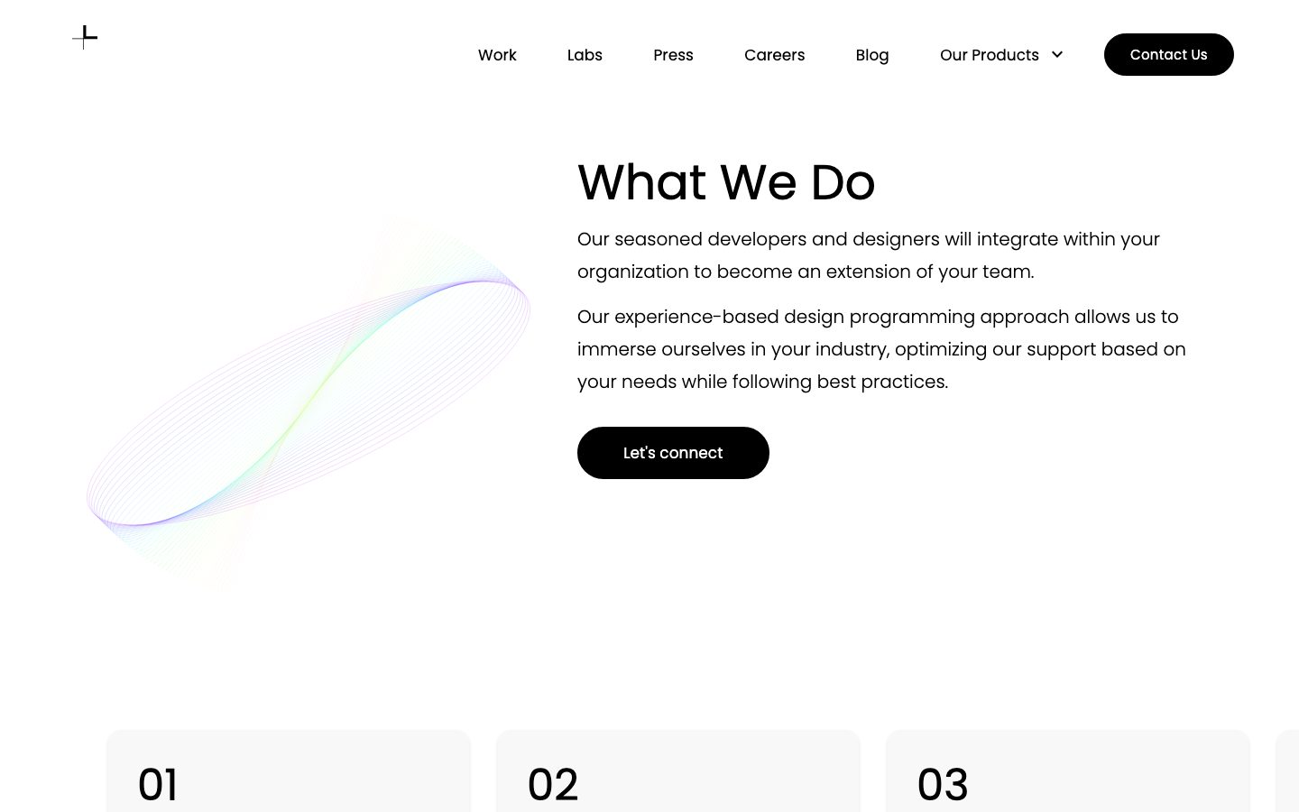 Speer what we do section