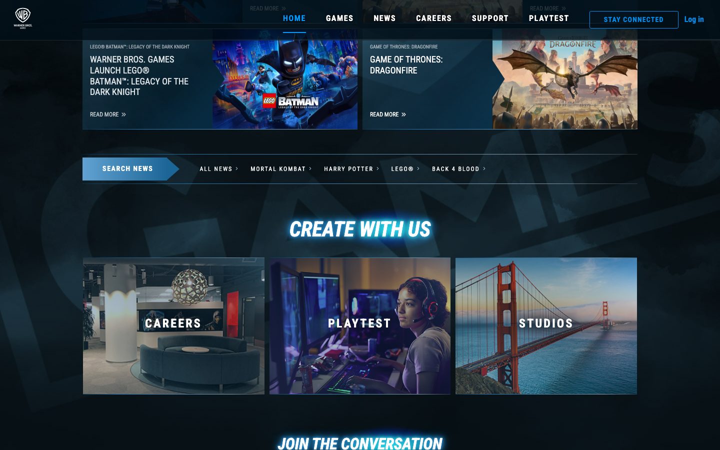 Warner Bros. Games careers and studios